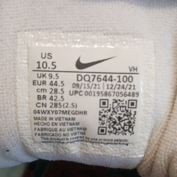 Nike Mens Air Max 97 Aqua Blue and White Sneakers - Picture 4 of 4